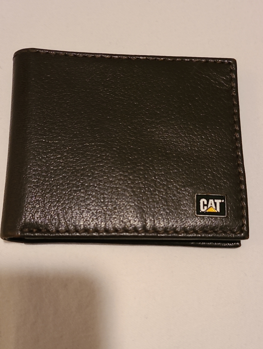 CAT Black Wallet RFID Sield Leather Black, Like New, Catapillar
